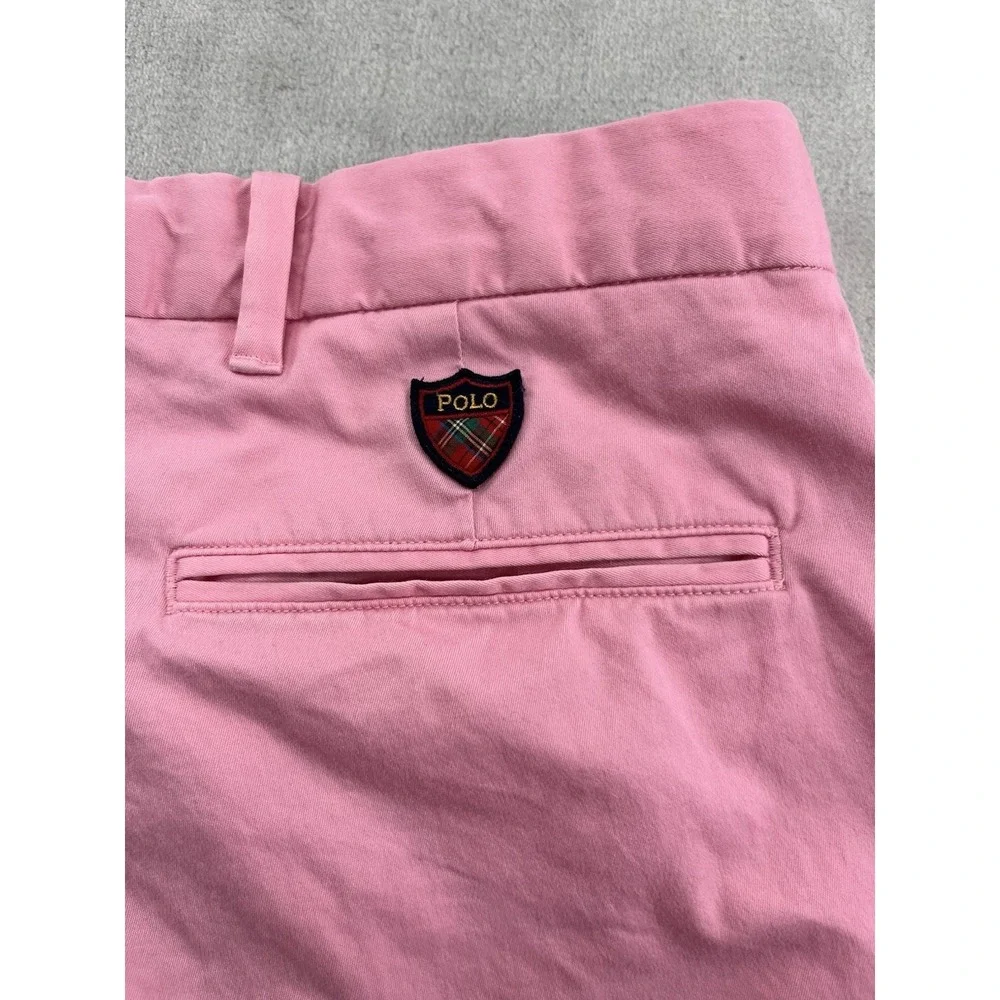 Polo Ralph Lauren Golf Short Men 30 Pink Cotton Twill Stretch 9 '' inseam Preppy